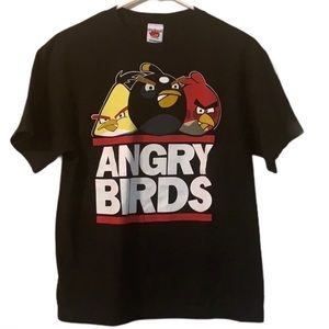 Angry Birds tee kids size 14 color black